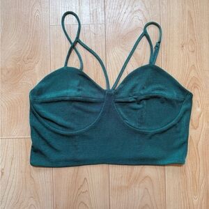 Wild Fable Emerald Green Women's Bralette cropped top